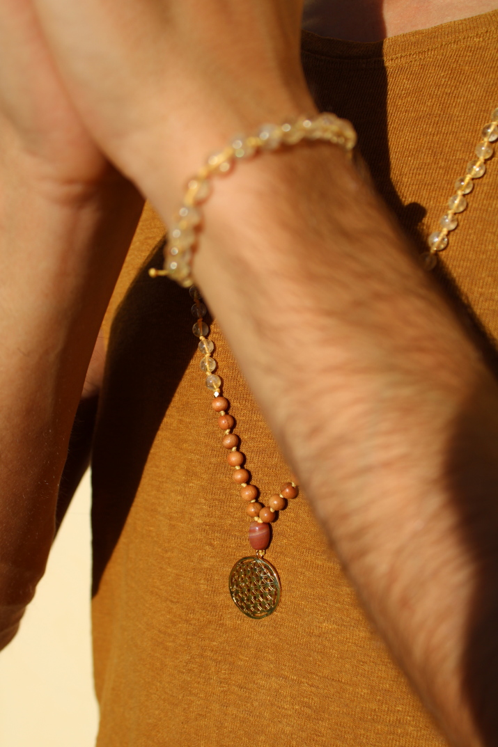 Blume des Lebens mit Guru-Perle